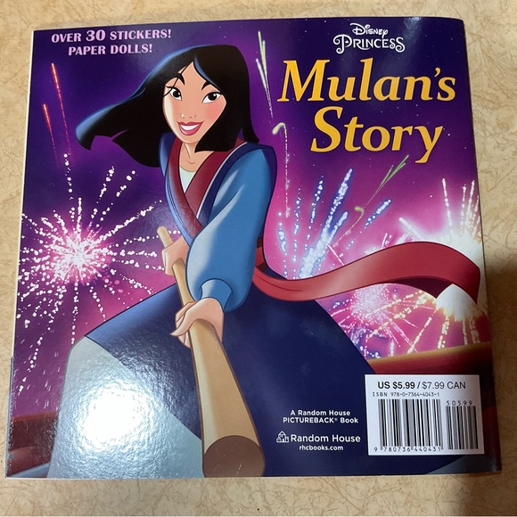 Disney: Mulan 3 piece set Mulan journey/ tall tumbler/and Mulan sticker book. - Picture 5 of 10